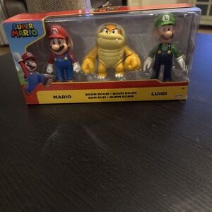 Super‎ Mario MARIO, BOOM BOOM & LUIGI figure 3-Pack NEW Jakk Pacific